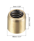 Durable Brass Oil Cup For Continuous Drip Lubrication 8x8mm Ball Oiler with measurements for mechanical systems, Uxcell.