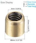 Brass Push Button Oil Cup With 8x8mm Male Thread Brass Ball Oiler Nipple, size dimensions, ideal for lubrication in machinery.