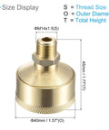 Brass Oil Cup Cap With M14x1.5 Thread, 25ml Capacity, showing dimensions and thread size for industrial lubrication drip system use.