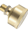 Brass Oil Cup Cap With M14x1.5 Thread, 25ml Capacity, close-up view of durable brass oil container for lathe machines and power tools.