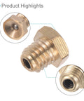 Push Button Grease Oil Cup For Lubrication System M6x1 Male Thread Hex Ball Oiler Nipple 4 Piece Kit close-up brass fitting
