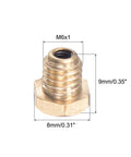 Push Button Oil Cup For Lubrication System M6x1 Thread Brass Cap And Durable Build With 8mm Diameter And 9mm Total Height Continuous Oil Drip