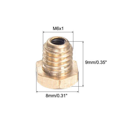 Push Button Oil Cup For Lubrication System M6x1 Thread Brass Cap And Durable Build With 8mm Diameter And 9mm Total Height Continuous Oil Drip