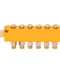 Adjustable Oil Distribution Manifold Block Brass Valve for Automatic Lubrication Pump Centralized System, six way output