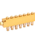 Industrial Brass Heavy Duty Oil Distributor With Adjustable Lubrication System And Divider Valve For Precise Flow Control In CNC Machines Production Lines Forging Equipment And Metalworking Tools 1 In 7 Out