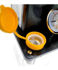 Adjustable Oil Distributor With 0.5L 1L And 2L Capacities For Automatic CNC Electromagnetic Lubrication, close-up of yellow oil inlet cap