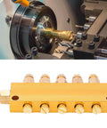 Adjustable Brass Oil Distributor With Regulating Valve For CNC Machining Centers And Production Lines, Pro Grade Lubrication System