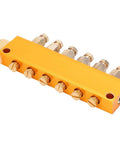 Adjustable Brass Oil Distributor With Piston Separator Divider Valve For CNC Machining Centers, six-outlet lubrication system.