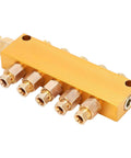 Adjustable Brass Oil Distributor With Regulating Valve For CNC Machining Centers And Production Lines, Pro Grade Lubrication System
