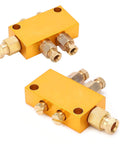 Rugged Brass Oil Distributor Valve For CNC Machines And Production Lines, TK Type Adjustable Lubrication System With Piston Separator Divider