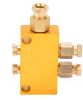 Rugged Brass Oil Distributor Valve For CNC Machines And Production Lines, TK Type Adjustable Lubrication System, side view