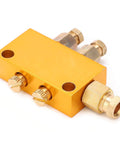 Rugged Brass Oil Distributor Valve For CNC Machines And Production Lines, TK Type Adjustable Lubrication System, side view