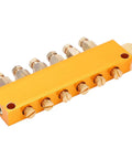 Adjustable Brass Oil Distributor Valve For Lubrication Systems With Piston Separator Valve, durable brass with multiple outlets.