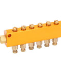 Adjustable Oil Distribution Manifold Block Brass Valve For Automatic Lubrication Pump Centralized System in brass with multiple outputs