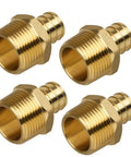 Pex Fittings Three Quarter Inch Male NPT To Three Quarter Inch Pex Male Adapter Heavy Duty Brass Crimp Fittings For Pex Pipes