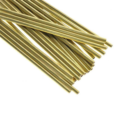 Brass Pipe Fittings Set Two Pieces Outer Diameter 25mm Varied Wall Thickness Inner Diameters 22mm 21mm 19mm 15mm Brass Capillary Hollow Tubing