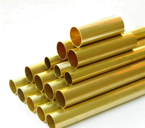 Brass Pipe Fittings Set Two Pieces Outer Diameter 25mm Varied Wall Thickness Inner Diameters 22mm 21mm 19mm 15mm Brass Capillary Hollow Tubing