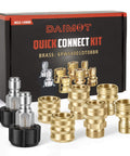 Beefy Pressure Washer Quick Connect Kit With M22 Swivel To Three Eighth Inch Quick Connect And Three Quarter To Quick Release Brass Fittings