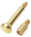 Privacy Pin Replacement For Estate Lever Privacy Latch With Threaded Push Pin And Coupler In Polished Brass Finish For Bedroom And Bathroom Doors