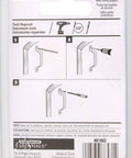 Installation instructions for Brass Finish Utility Pull Three And Three Quarters Inch with matching screws for cabinets and windows.