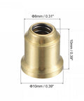 Brass Push Button Flange Oil Cup 8mm Ball Oiler for Continuous Drip Lubrication in Mechanical Joints, 4 Pack, durable brass, secure connection.
