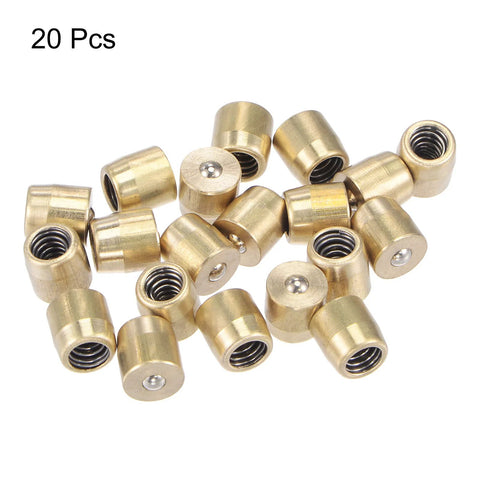 Brass Push Button Oil Cup For Lubrication Systems Ball Oiler 6x6mm Drip Mechanism 20 Pack Durable Mechanical Lubrication Supply
