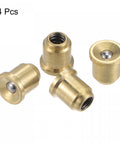 Brass Push Button Flange Oil Cup 8mm Ball Oiler Set for Continuous Drip Lubrication, 4 Pack of durable brass caps