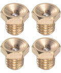 Push Button Oil Cup For Lubrication System M6x1 Thread Brass Cap And Durable Build With 8mm Diameter And 9mm Total Height 4Pcs Set