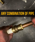 Half Inch Push To Connect Brass Plumbing Fitting 10 Pack For Copper PEX CPVC PE-RT Pipes Easy Install No Tools Needed