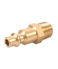 Heavy Duty Brass Quarter Inch NPT Male Industrial Air Hose Quick Connect Adapter Kit With Air Couplers And Plugs Ten Piece Set