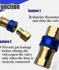 Three Quarter Inch Quick Disconnect Gas Fitting With Automatic Thermal Shutoff For Gas Appliances, A75 Two-Piece Connector