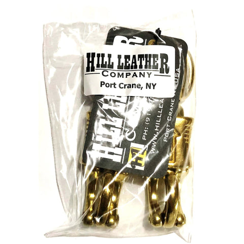 Two Pack Solid Brass Quick Release Panic Snap With Round Swivel One Inch By Four And One Half Inch Leash Hardware