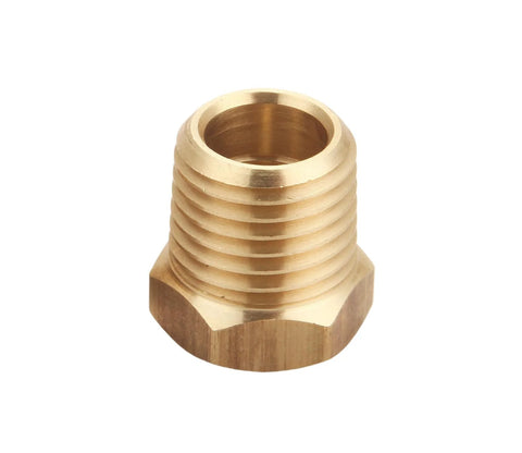 Beefy Brass Reducer Hex Bushing Set One Quarter NPT Male To One Eighth NPT Female Threads