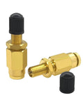 Two Pack One Quarter Inch Schrader Valve Adapter Set, Heavy Duty Brass Push To Connect Fittings For Airbag Spring Suspension Lines