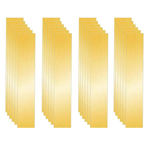 Brass Shim Stock Assortment 24 Piece Metal Shim Set For Leveling And Gap Filling In Machining DIY And Industrial Projects