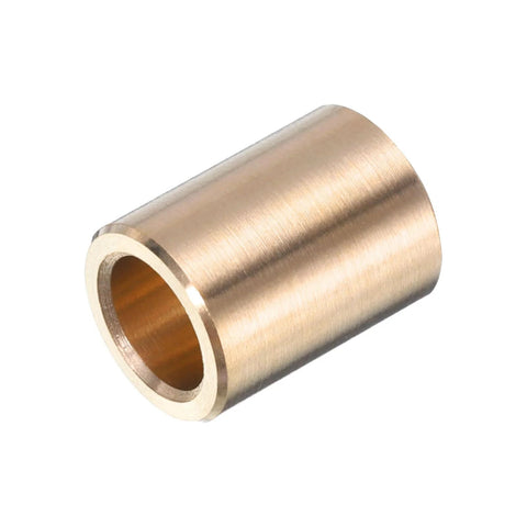 Two Pack Self Lubricating Brass Sleeve Bearings With One Quarter Inch Bore Three Eighth Inch OD And One Half Inch Length Designed