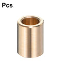 Set Of Four Self Lubricating Brass Sleeve Bearings With 1/4 Inch Bore 3/8 Inch Outside Diameter And 1/2 Inch Length For Linear Motion