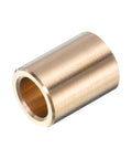 Single brass sleeve bearing from set of four self lubricating brass sleeve bearings with 1/4 inch bore 3/8 inch outside diameter and 1/2 inch length for linear motion reducing friction plain bearings