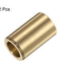 2 Pcs Sleeve Bearings 12mm Bore 18mm Outer Diameter 30mm Length Brass Alloy Oilless Bushings for High Load Capacity