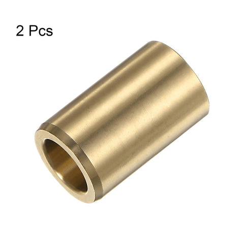 2 Pcs Sleeve Bearings 12mm Bore 18mm Outer Diameter 30mm Length Brass Alloy Oilless Bushings for High Load Capacity