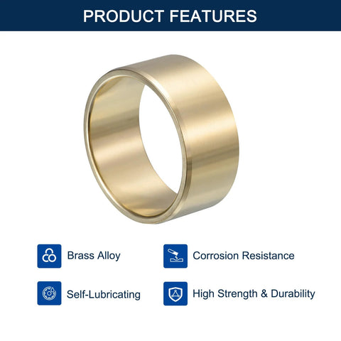Brass Sleeve Bearing With 1 Inch Bore And A Quarter Inch Outer Diameter And 1 Inch Length Self Lubricating Bushing
