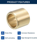 HiPicco sleeve bearing bushing, brass, 3/4 in bore x 1 in OD, 7/8 in length, self-lubricating, 2-pack