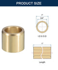 Three Quarter Inch Bore Sleeve Bearing With One Inch Outer Diameter And One Inch Length In Cast Brass Self Lubricating Bushing diagram.