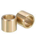 Two pack of Three Quarter Inch Bore Sleeve Bearing With One Inch Outer Diameter And One Inch Length In Cast Brass Self Lubricating Bushing