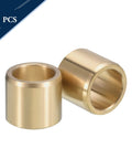 Two-pack of three quarter inch bore sleeve bearing with one inch outer diameter and length in cast brass self-lubricating bushing