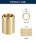 Cast Brass Sleeve Bearing Five Eighths Inch Bore Seven Eighths Inch Outer Diameter One And One Quarter Inch Length diagram and view