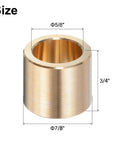 Self Lubricating Brass Sleeve Bearings Set Of Four With Five Eighths Inch Bore Seven Eighths Inch Outer Diameter And Three Quarters Inch Length