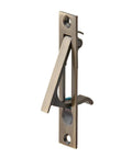 Sliding Door Edge Pull Three Quarter Inch Wide With Auto Return Lever for Narrow and Standard Doors Solid Brass Construction Model 230B5