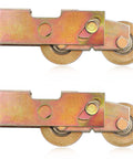Two Pack Sliding Door Rollers Replacement Kit With Tandem Roller Assembly 1-1/4 Inch Heavy Duty Adjustable Patio Door Wheels