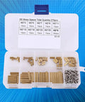 Brass Standoff Kit 270 Pieces M2 Female Thread Spacers with Storage Box for PCBs and Electronics Hardware Installation